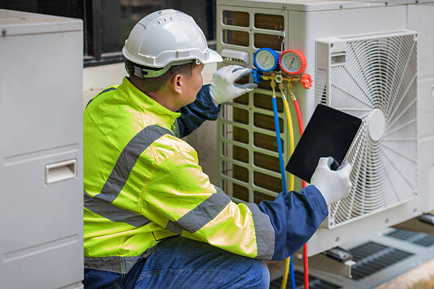 Professional Hvac technician working in Grove City, OH